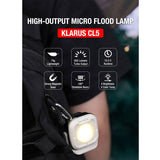 Klarus CL5 USB-C Rechargeable LED Micro Lantern - 650 Lumens - Uses Built-in 1200mAh Li-ion Battery Pack - Black or White