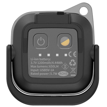 Klarus CL5 USB-C Rechargeable LED Micro Lantern - 650 Lumens - Uses Built-in 1200mAh Li-ion Battery Pack - Black or White