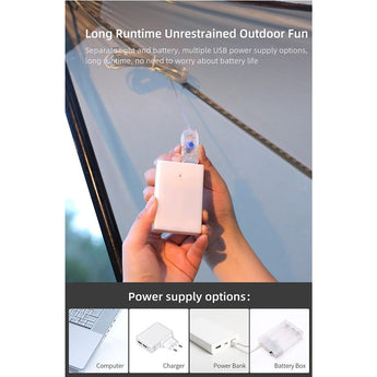 Klarus CL6 LED String Lights - 10 meters - Warm White - Powered by a USB Source