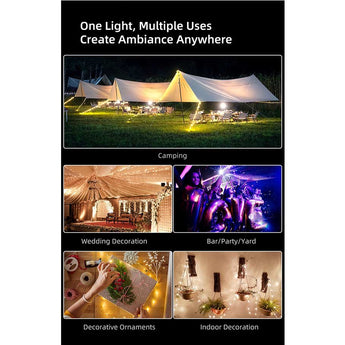 Klarus CL6 LED String Lights - 10 meters - Warm White - Powered by a USB Source