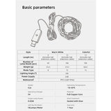 Klarus CL6 LED String Lights - 10 meters - Warm White - Powered by a USB Source