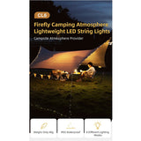 Klarus CL6 LED String Lights - 10 meters - Warm White - Powered by a USB Source