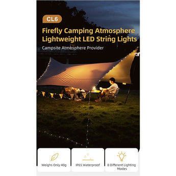 Klarus CL6 LED String Lights - 10 meters - Warm White - Powered by a USB Source