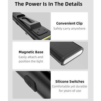 Klarus E5 USB-C Rechargeable EDC LED Flashlight - 470 or 600 Lumens - Uses Built-in 450mAh Li-ion Battery Pack - Multiple Color Options