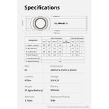 Klarus E5 USB-C Rechargeable EDC LED Flashlight - 470 or 600 Lumens - Uses Built-in 450mAh Li-ion Battery Pack - Multiple Color Options