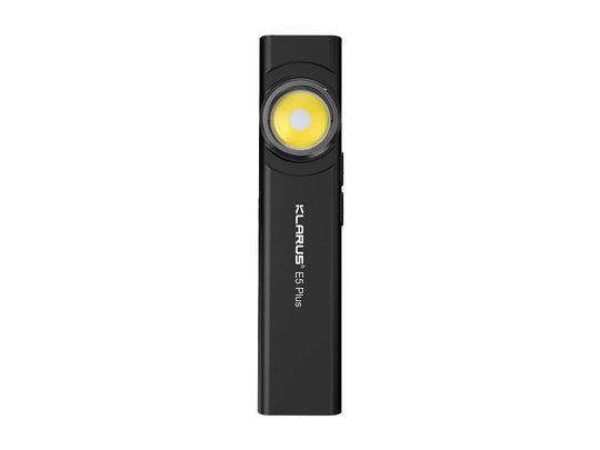Klarus E5 Plus USB-C Rechargeable EDC LED Flashlight - 650 Lumens - Uses Built-in 500mAh Li-ion Battery Pack - Multiple Color Options