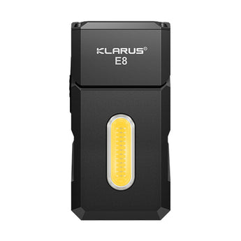 Klarus E8 Rechargeable Swivel-Head EDC Flashlight - 1000 Lumens - 2 x Samsung LH351 - Uses Built-in 1000mAh Li-ion Battery Pack - Multiple Color Options
