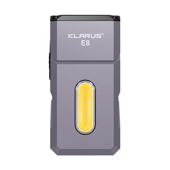 Klarus E8 Rechargeable Swivel-Head EDC Flashlight - 1000 Lumens - 2 x Samsung LH351 - Uses Built-in 1000mAh Li-ion Battery Pack - Multiple Color Options