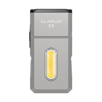 Klarus E8 Rechargeable Swivel-Head EDC Flashlight - 1000 Lumens - 2 x Samsung LH351 - Uses Built-in 1000mAh Li-ion Battery Pack - Multiple Color Options