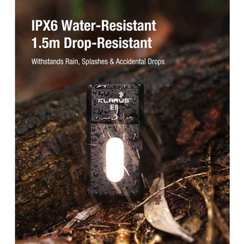 Klarus E8 Rechargeable Swivel-Head EDC Flashlight - 1000 Lumens - 2 x Samsung LH351 - Uses Built-in 1000mAh Li-ion Battery Pack - Multiple Color Options