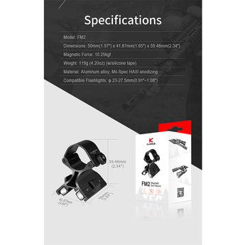 Klarus FM2 Magnetic Weapon Mount