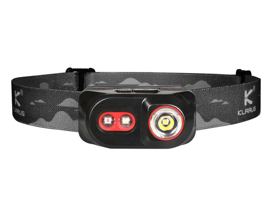 Klarus H1A-PL Lightweight LED headlamp - CREE XP-G3 S5 - 350 Lumens - Includes 1 x 14500 - Blue