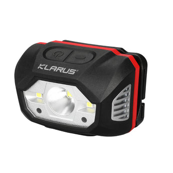 Klarus HM1 Smart-Sensing Rechargeable LED Headlamp - CREE XPG-3 - 440 Lumens - Uses Built-In 1800mAh Li-ion Battery Pack - Red, Blue, or Grey