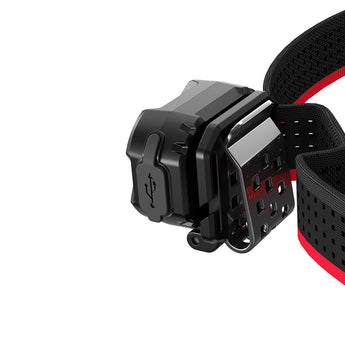 Klarus HM3 Super Lightweight Rechargeable LED Headlamp - 670 Lumens - Uses Built-in 200mAh Li-ion Battery Pack - Black or Red