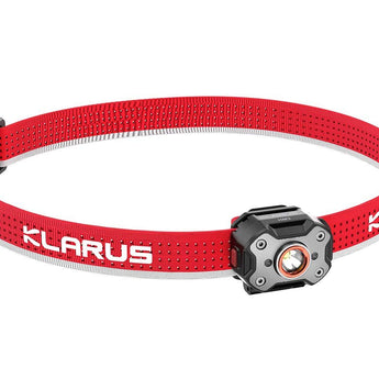 Klarus HM3 Super Lightweight Rechargeable LED Headlamp - 670 Lumens - Uses Built-in 200mAh Li-ion Battery Pack - Black or Red