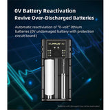 Klarus K2 2-bay USB Smart Charger with LED Indicator for Li-ion, NiMh and NiCd Batteries