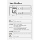 Klarus K2 2-bay USB Smart Charger with LED Indicator for Li-ion, NiMh and NiCd Batteries