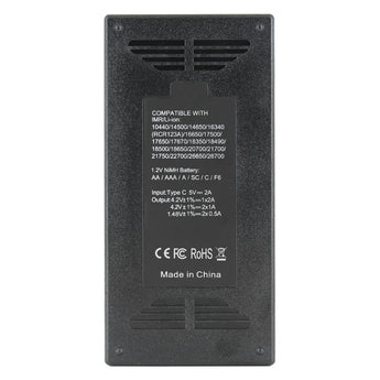 Klarus K2 2-bay USB Smart Charger with LED Indicator for Li-ion, NiMh and NiCd Batteries