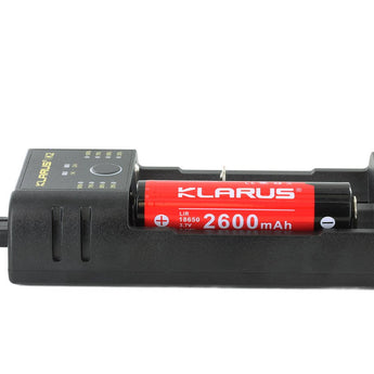 Klarus K2 2-bay USB Smart Charger with LED Indicator for Li-ion, NiMh and NiCd Batteries