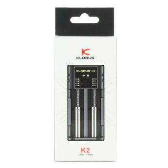 Klarus K2 2-bay USB Smart Charger with LED Indicator for Li-ion, NiMh and NiCd Batteries