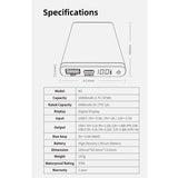 Klarus K5 10000mAh Waterproof Power Bank - Dual USB Ports - Carbon Fiber Build with Digital Screen