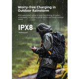 Klarus K5 10000mAh Waterproof Power Bank - Dual USB Ports - Carbon Fiber Build with Digital Screen