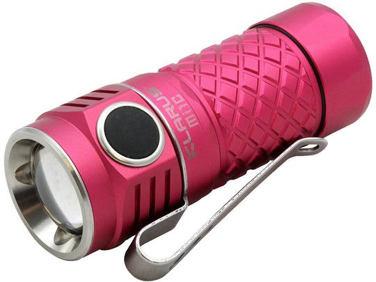 Klarus Mi1C LED Flashlight - CREE XP-L HI V3 LED - 600 Lumens - Uses 1 x RCR123A (Included) or 1 x CR123A - Exquisite Rose