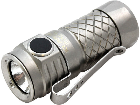 Klarus Mi1C Ti Titanium LED Flashlight - CREE XP-L HI V3 LED - 600 Lumens - Uses 1 x RCR123A (Included) or 1 x CR123A