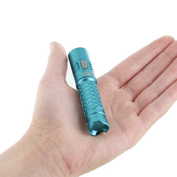 Klarus Mi7 Mini-Might EDC Flashlight - CREE XP-L HI V3 LED - 700 Lumens - Uses 1 x AA (Included) or 1 x 14500 - Blue