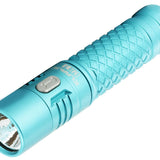 Klarus Mi7 Mini-Might EDC Flashlight - CREE XP-L HI V3 LED - 700 Lumens - Uses 1 x AA (Included) or 1 x 14500 - Blue