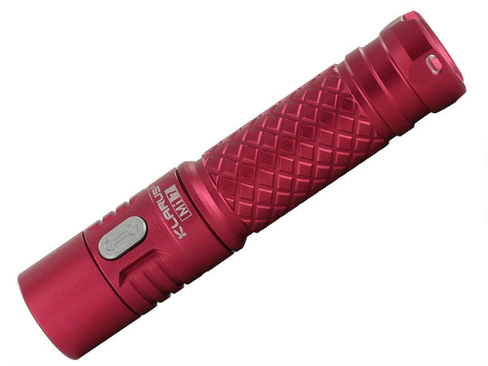 Klarus Mi7 Mini-Might EDC Flashlight - CREE XP-L HI V3 LED - 700 Lumens - Uses 1 x AA (Included) or 1 x 14500 - Red