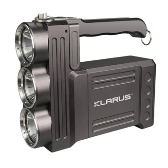 Klarus RS80GT Rechargeable LED Searchlight - 3 x CREE XHP70.2 P2 - 10000 Lumens - Includes Li-ion Battery Pack