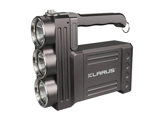 Klarus RS80GT Rechargeable LED Searchlight - 3 x CREE XHP70.2 P2 - 10000 Lumens - Includes Li-ion Battery Pack