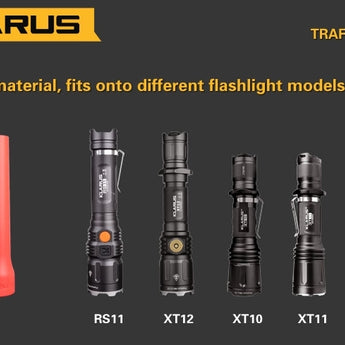 Klarus Traffic Wand - Silicone - 1.30" x 6.18" - Fits RS11, XT10, XT11, XT12 and ST11 Model Flashlights