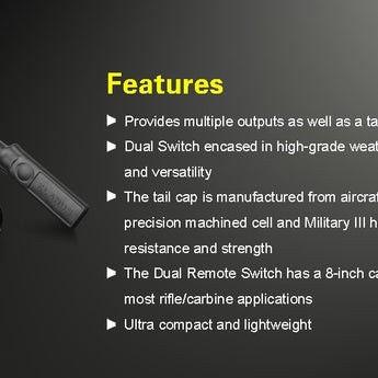 Klarus TRS1 Multi-Functional Dual Remote Switch for XT11S, XT11GT, XT12GT, XT30R, XT12S, XT2CR