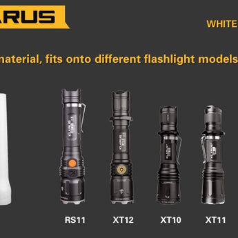 Klarus White Diffuser - Silicone - Fits RS11, XT10, XT11, XT12 and ST11 Model Flashlights