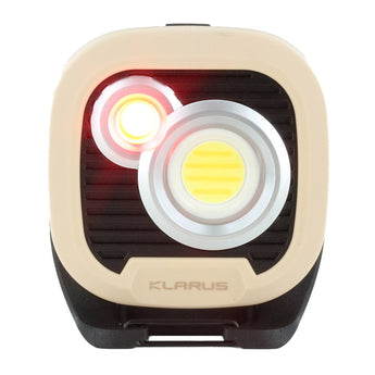 Klarus WL3 USB-C Rechargeable LED Lantern - 1500 Lumens - Uses Built-in 3.7V 13500mAh Li-ion Battery Pack -Power Bank Function - Olive Green or Desert Tan