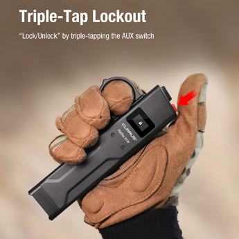 Klarus FlatTac X1 USB-C Rechargeable Ultra Tactical EDC Flashlight - 4200 Lumens - Luminus SST-70 - Uses Built-in 2150mAh Li-ion Battery Pack - With or Without Knuckle Ring