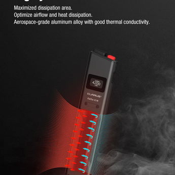 Klarus FlatTac X1 USB-C Rechargeable Ultra Tactical EDC Flashlight - 4200 Lumens - Luminus SST-70 - Uses Built-in 2150mAh Li-ion Battery Pack - With or Without Knuckle Ring