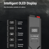 Klarus FlatTac X1 USB-C Rechargeable Ultra Tactical EDC Flashlight - 4200 Lumens - Luminus SST-70 - Uses Built-in 2150mAh Li-ion Battery Pack - With or Without Knuckle Ring