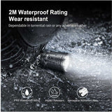 Klarus XT11GT Pro V2.0 USB-C Rechargeable Tactical LED Flashlight - Luminus SST-70 - 3300 Lumens - Uses 2 x CR123A or 1 x 18650 (Included) - Black or Wolf Grey