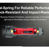 Klarus XT11GT Pro V2.0 USB-C Rechargeable Tactical LED Flashlight - Luminus SST-70 - 3300 Lumens - Uses 2 x CR123A or 1 x 18650 (Included) - Black or Wolf Grey