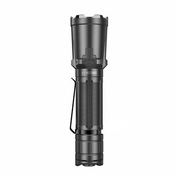 Klarus XT11GT Pro V2.0 USB-C Rechargeable Tactical LED Flashlight - Luminus SST-70 - 3300 Lumens - Uses 2 x CR123A or 1 x 18650 (Included) - Black or Wolf Grey