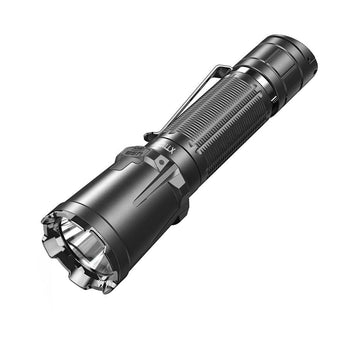 Klarus XT11GT Pro V2.0 USB-C Rechargeable Tactical LED Flashlight - Luminus SST-70 - 3300 Lumens - Uses 2 x CR123A or 1 x 18650 (Included) - Black or Wolf Grey