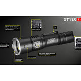 Klarus XT11S Rechargeable Flashlight - CREE XP-L HI V3 LED - 1100 Lumens - Uses 2 x CR123A or 1 x 18650 (Included)