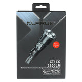 Klarus XT11X Rechargeable LED Flashlight - CREE XHP70.2 P2 - 3200 Lumens - Uses 1 x IMR 18650 (Included) or 2 x CR123A