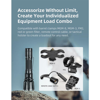 Klarus XT12GT-PRO USB-C Rechargeable LED Flashlight - 1600 Lumens - Includes 1 x 21700