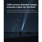 Klarus XT12GT-PRO USB-C Rechargeable LED Flashlight - 1600 Lumens - Includes 1 x 21700