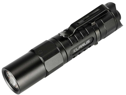 Klarus XT1A (2018) Tactical EDC Flashlight - CREE XP-L HD V6 LED - 1000 Lumens - Uses 1 x 14500 (Included) or 1 x AA
