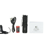 Klarus XT1C Tactical LED Flashlight - CREE XP-L HI 1D - 1000 Lumens - Includes 1 x USB-C Rechargeable 16340
